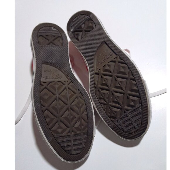 Red Low Top Unisex All Star Sneakers W10 M8 - Picture 5 of 8